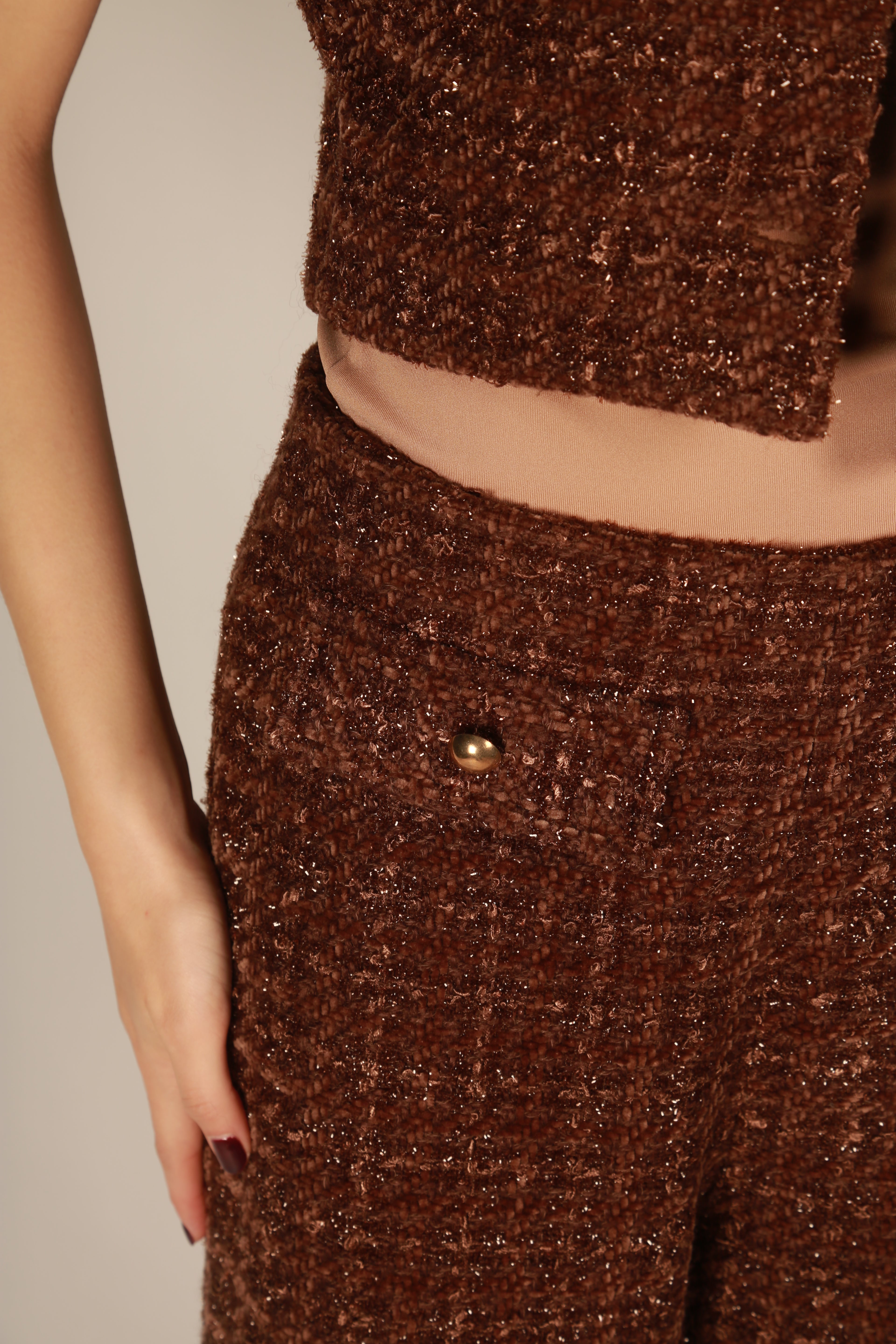 Brown Tailored Pants