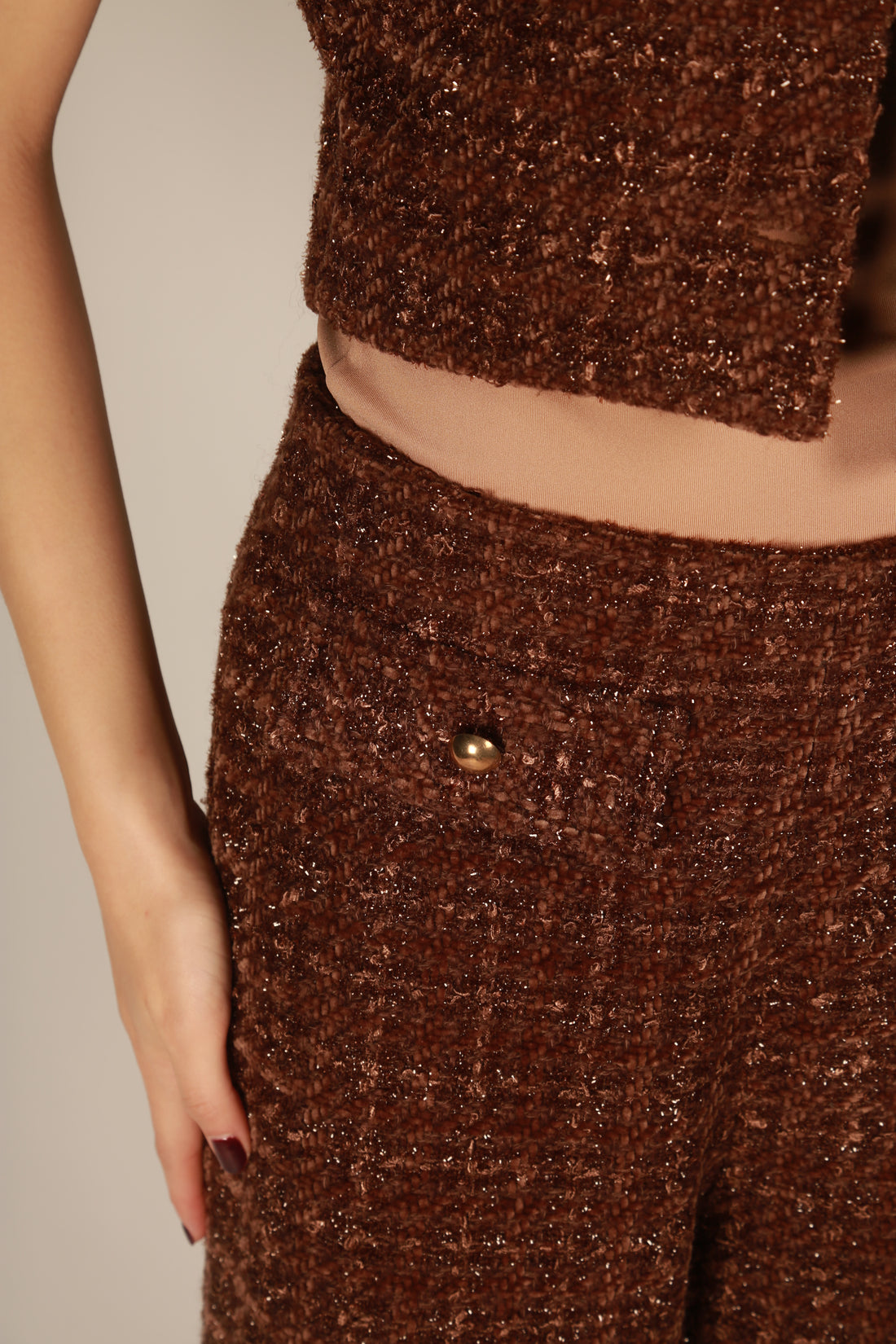 Brown Tailored Pants