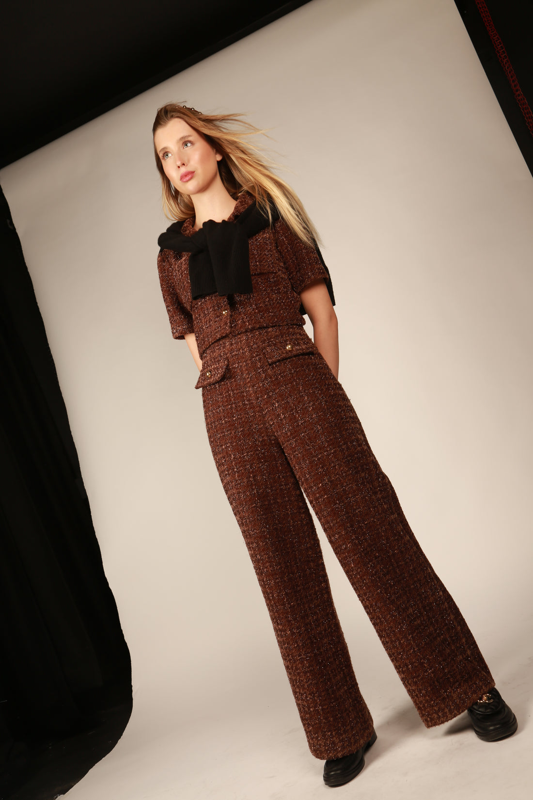 Brown Tailored Pants