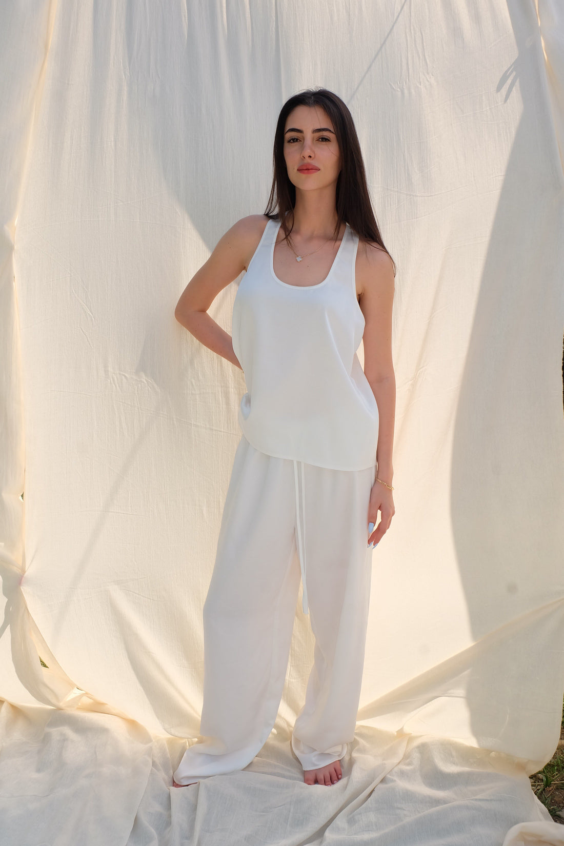 SATIN RELAXED PANTS