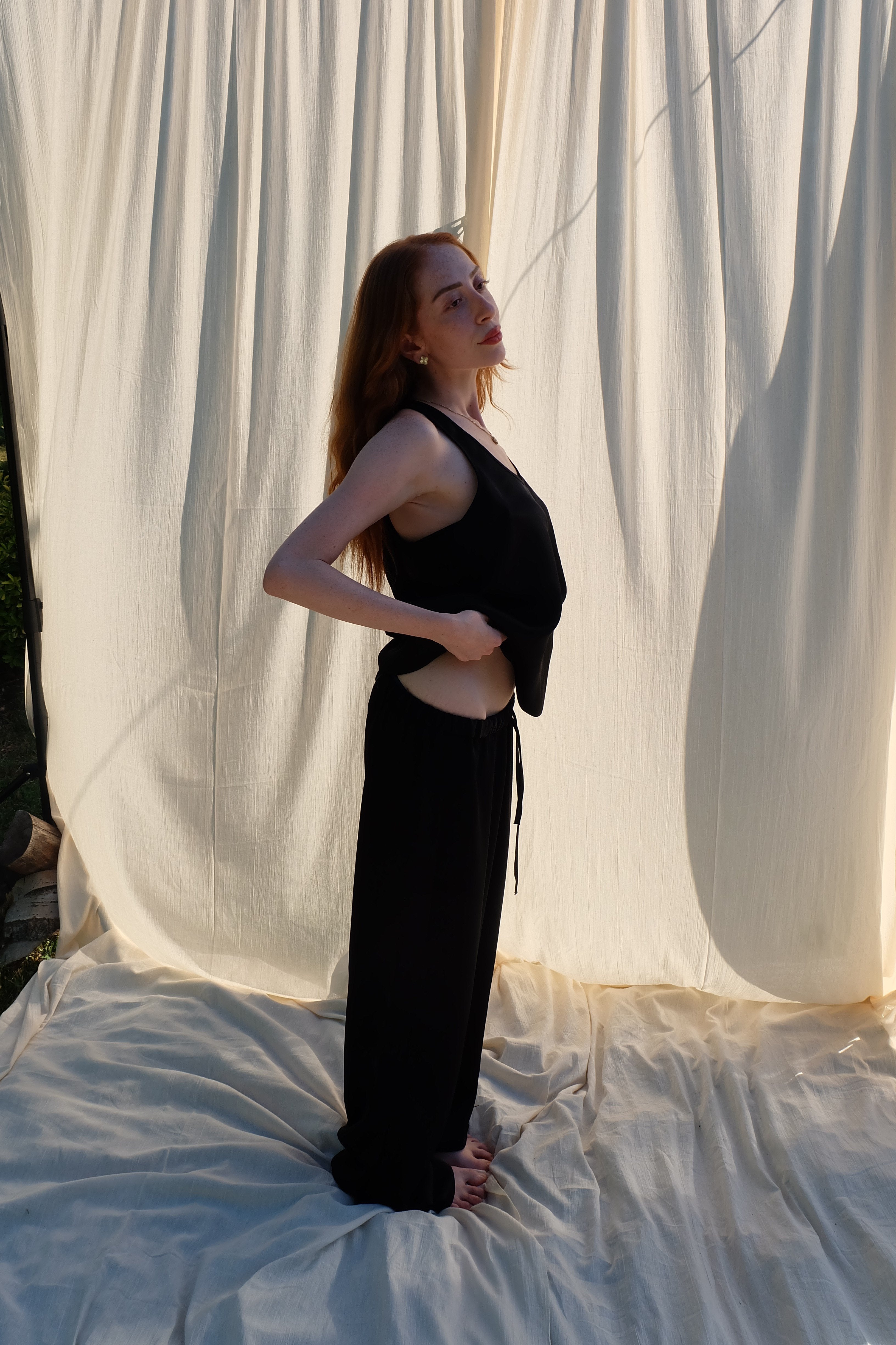 SATIN RELAXED PANTS