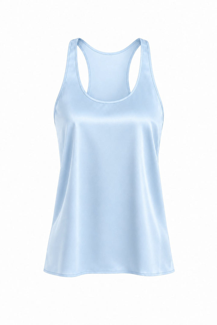 SATIN HALTER TOP