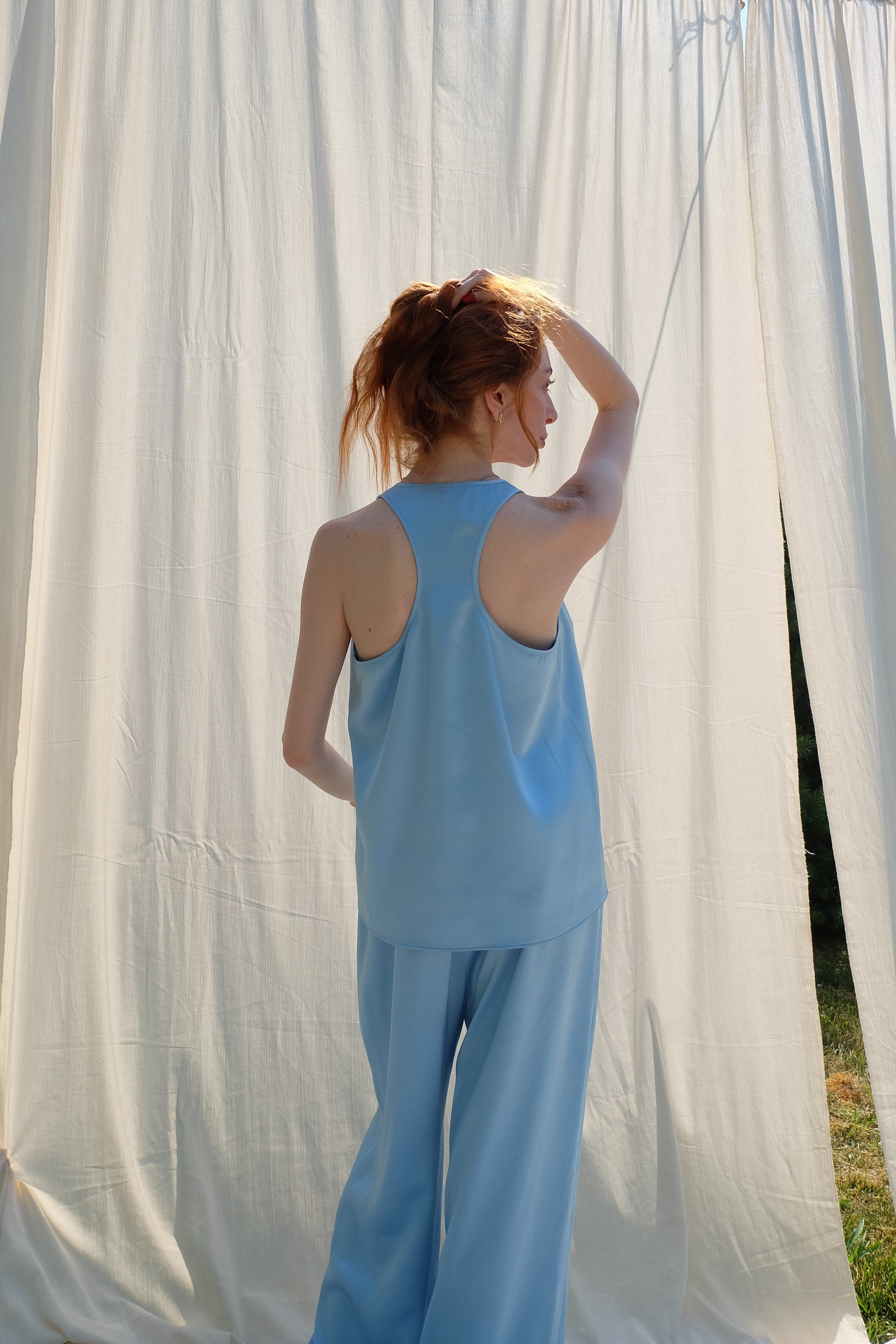 SATIN RELAXED PANTS