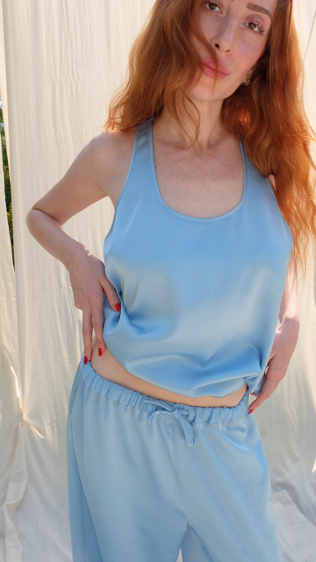 SATIN RELAXED PANTS