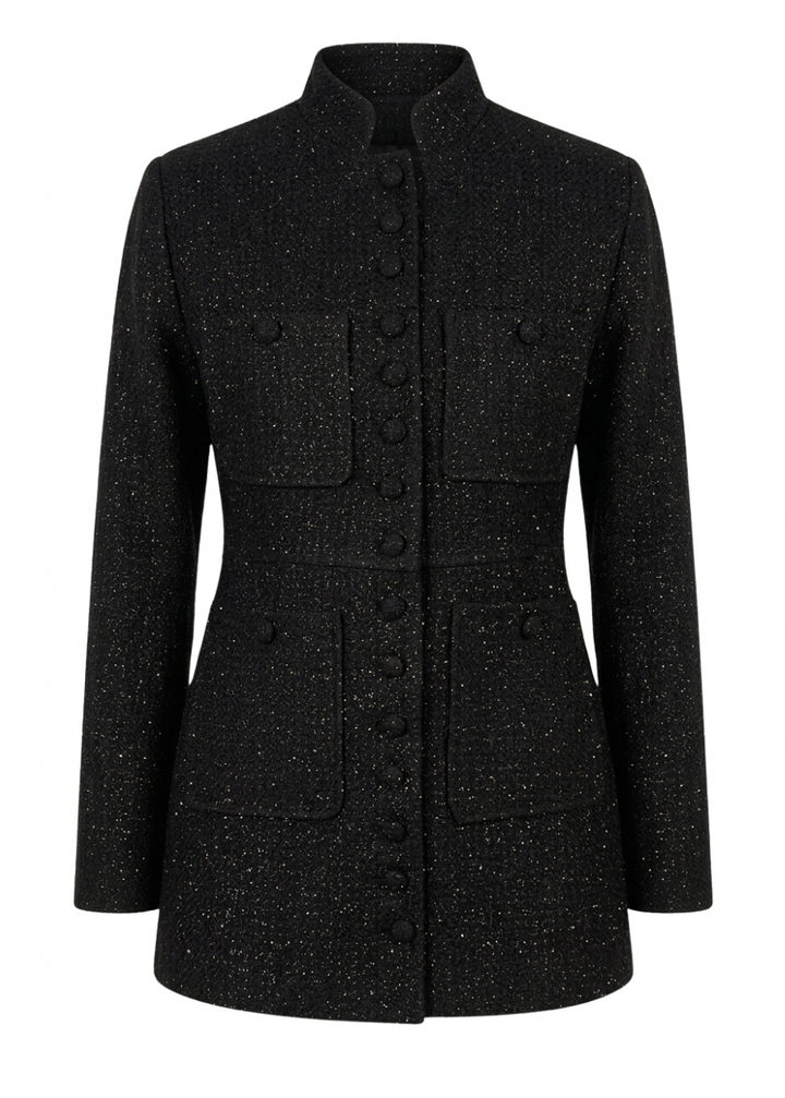 BUTTONED HOURGLASS JACKET